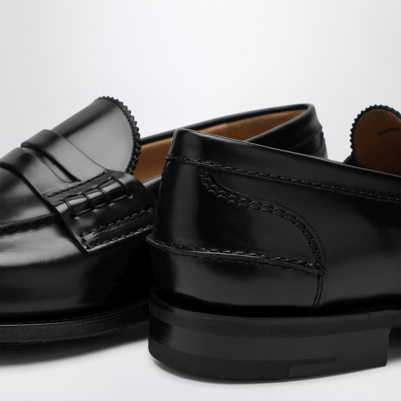 Church's Tunbridge Fume Navy Loafers In Black