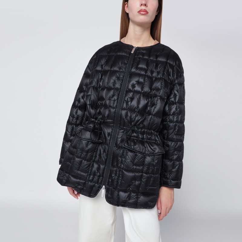 Black Laminar jacket in quilted ripstop
