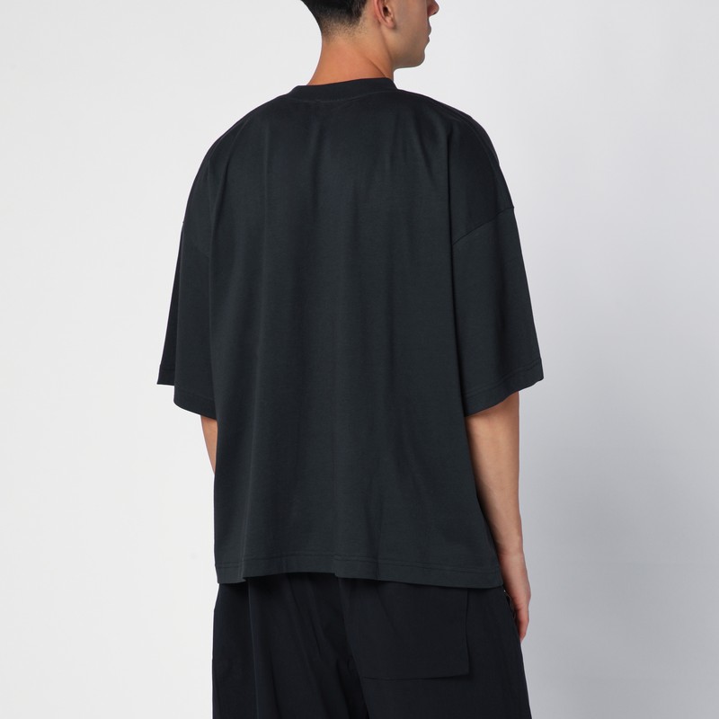Studio Nicholson Solaris Short Sleeves Sweater In Black