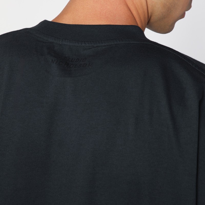 Studio Nicholson Solaris Short Sleeves Sweater In Black