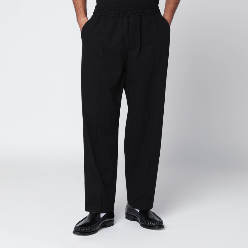 Black cotton trousers