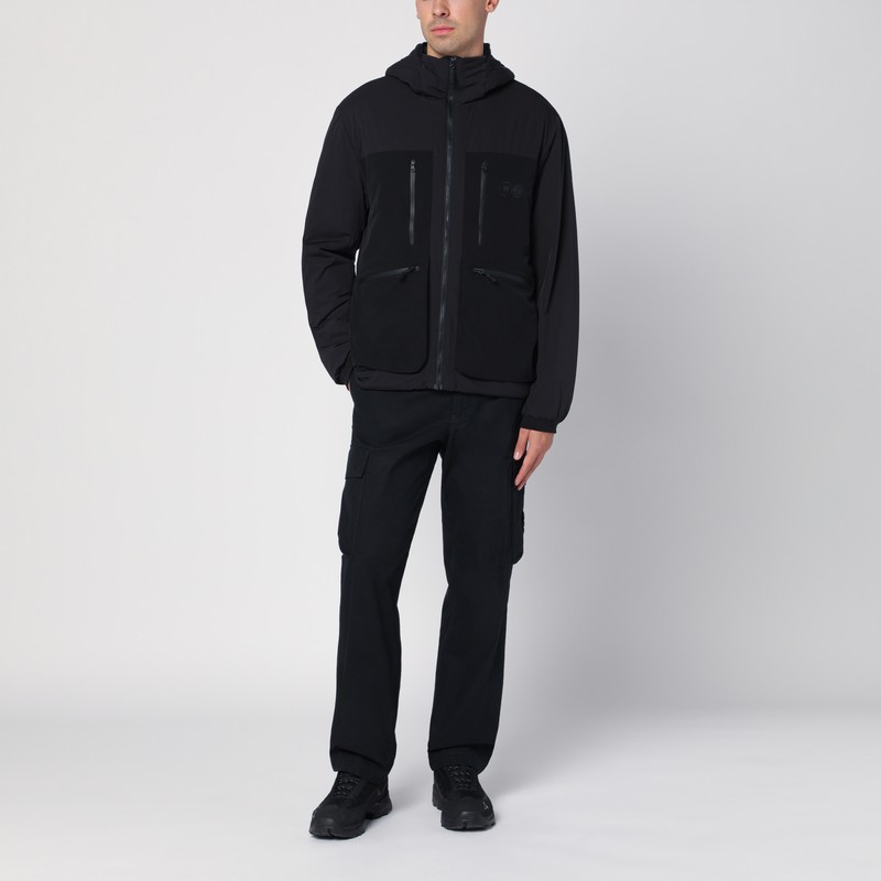 Purple Mountain Observatory Black Nylon Zipped Jacket In Black