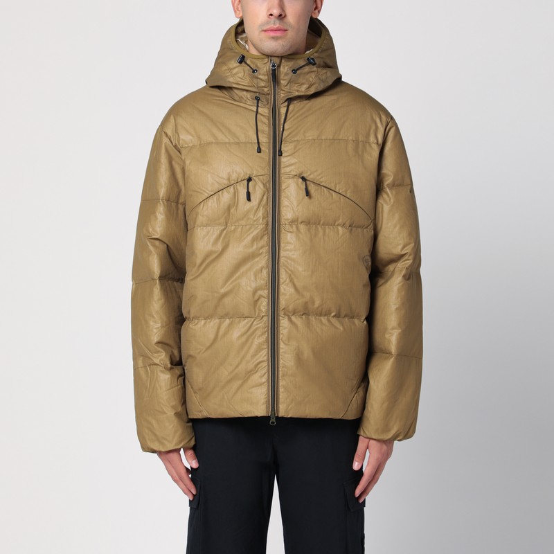 Purple Mountain Observatory Khaki Green Padded Zipped Jacket In Green