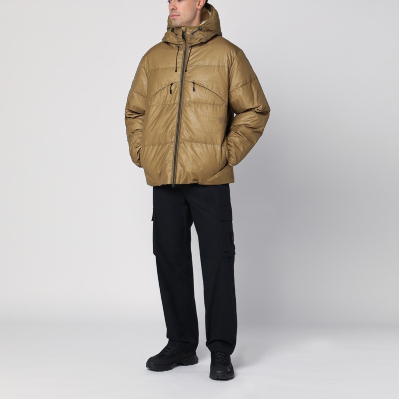 Purple Mountain Observatory Khaki Green Padded Zipped Jacket In Green