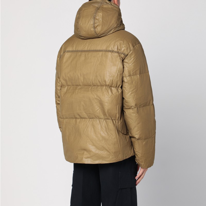 Purple Mountain Observatory Khaki Green Padded Zipped Jacket In Green