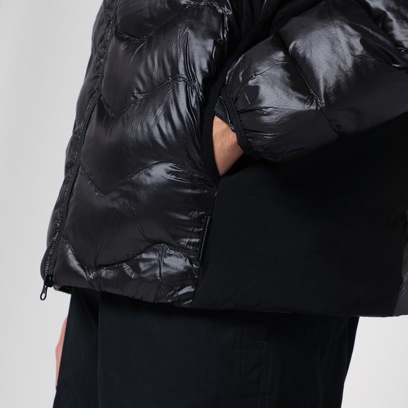 Purple Mountain Observatory Black Padded Zipped Jacket In Black