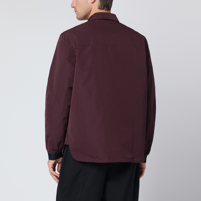 Purple Mountain Observatory Winecoloured Zip Jacket In Burgundy