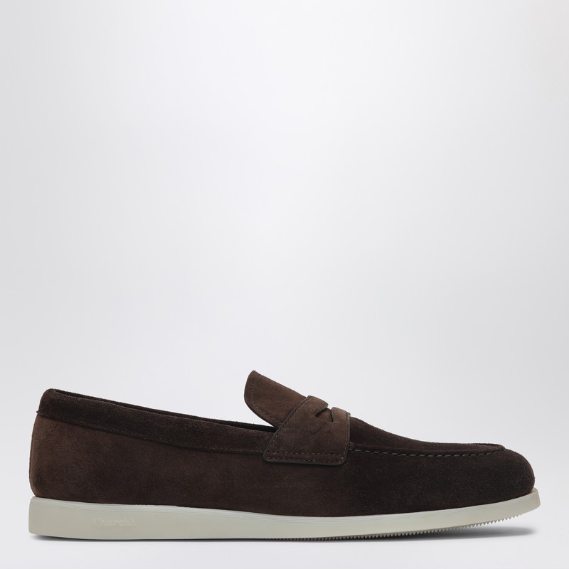 Moccasin Otford in brown suede