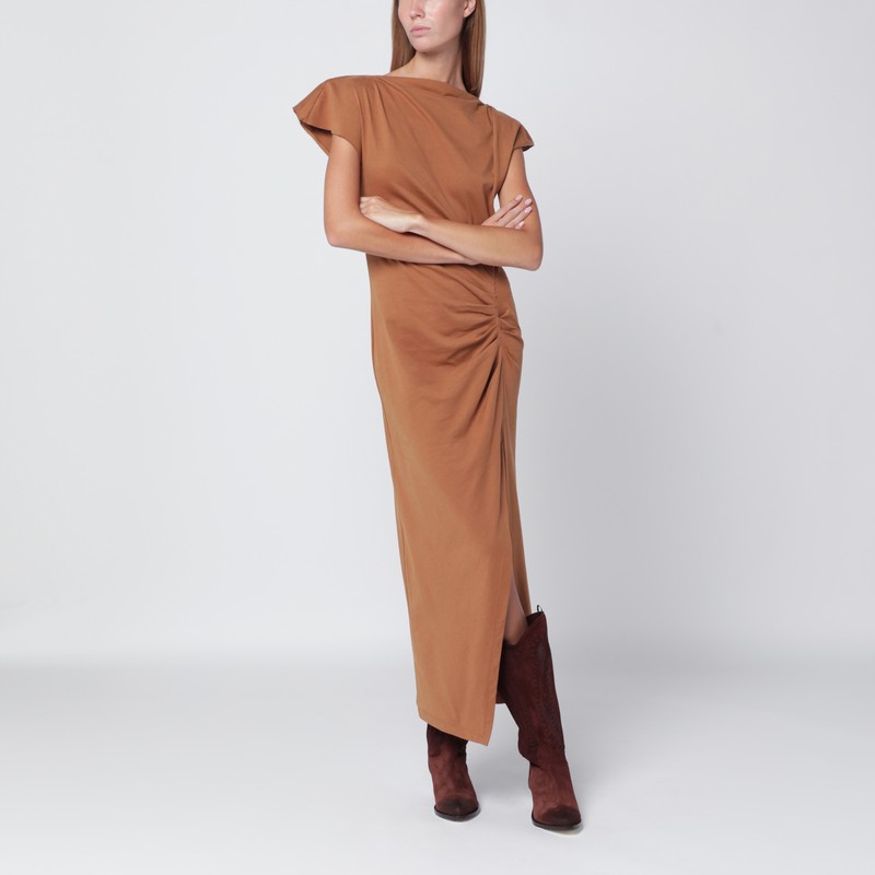 Camel-coloured Nadela cotton dress
