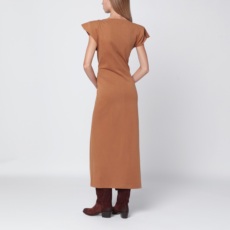 Isabel Marant Camel-coloured Nadela Cotton Dress In Brown