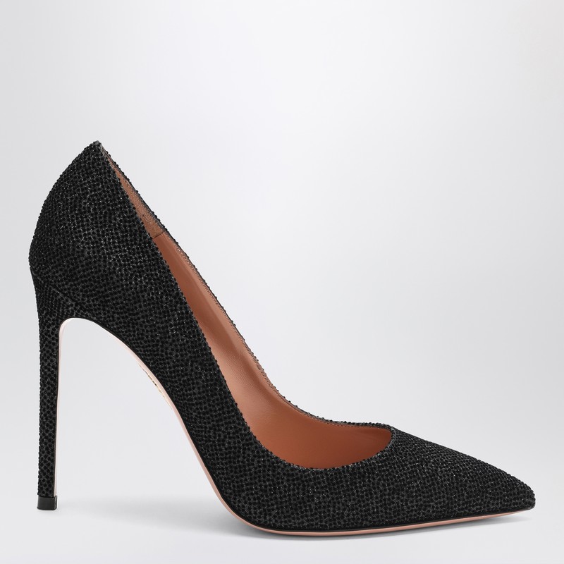 Purist Pump 105 black with rhinestones