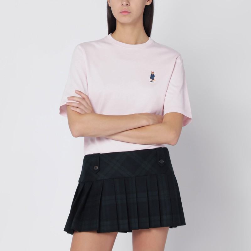 Light pink T-shirt with logo patch