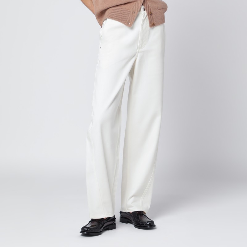 White cotton trousers