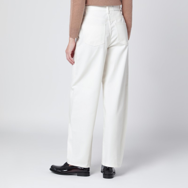 Maison Kitsuné Boyfriend Jeans In White