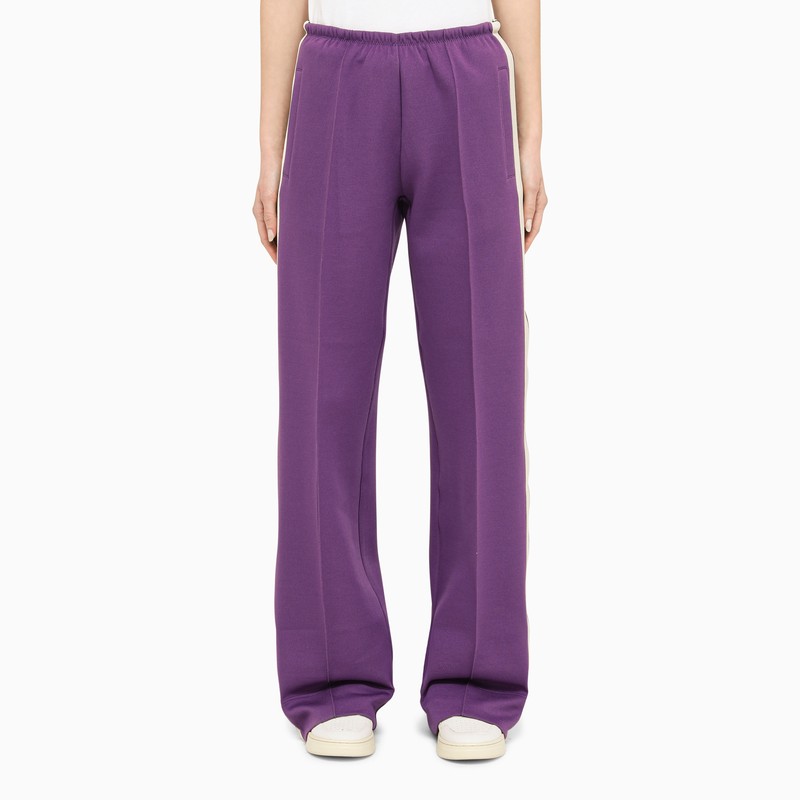Palm Angels Cotton-blend Track Pants In Violet