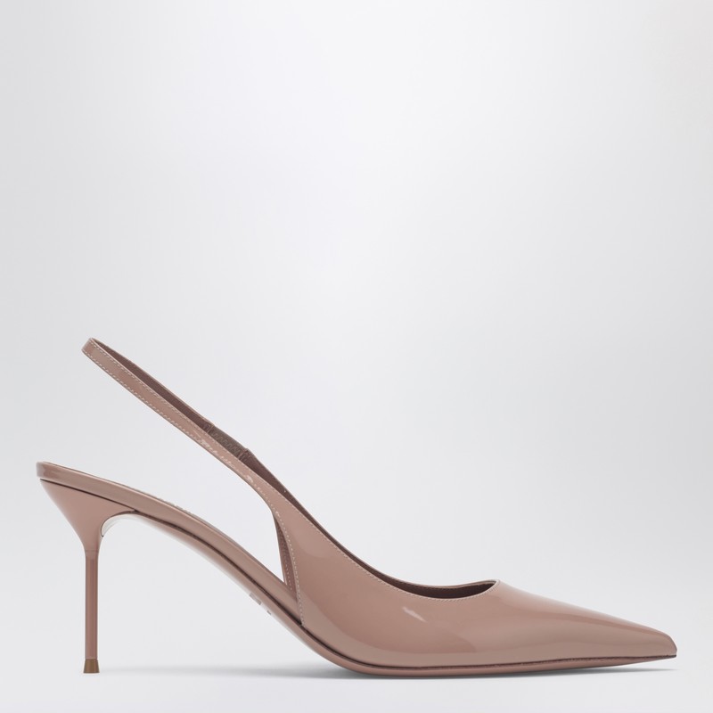 Lidia pink patent leather slingback