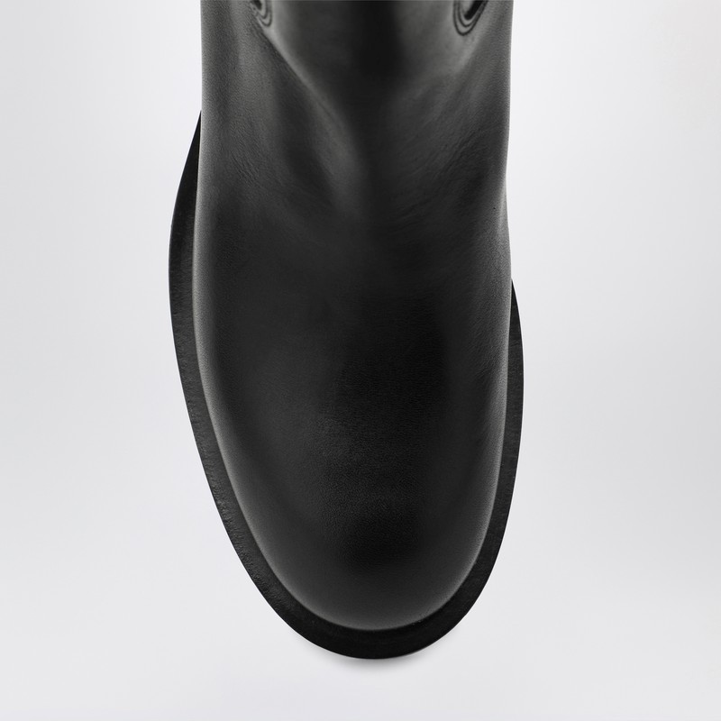 Paris Texas Leather Knee-high Boots In Black