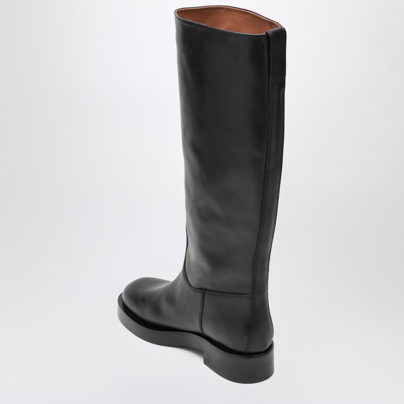 Paris Texas Leather Knee-high Boots In Black