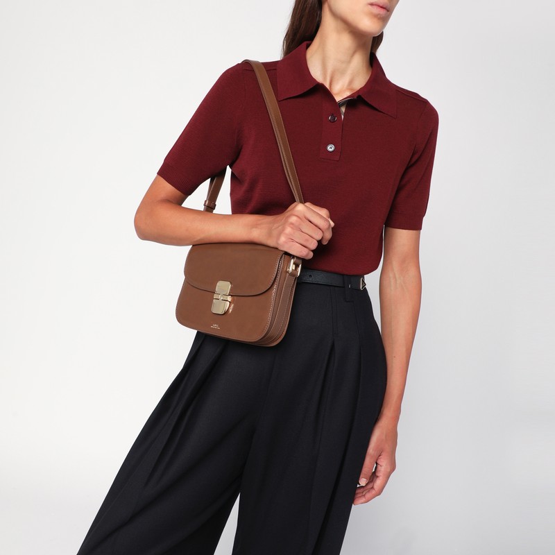 Apc Grace Cross-body Bag Coffe In Brown
