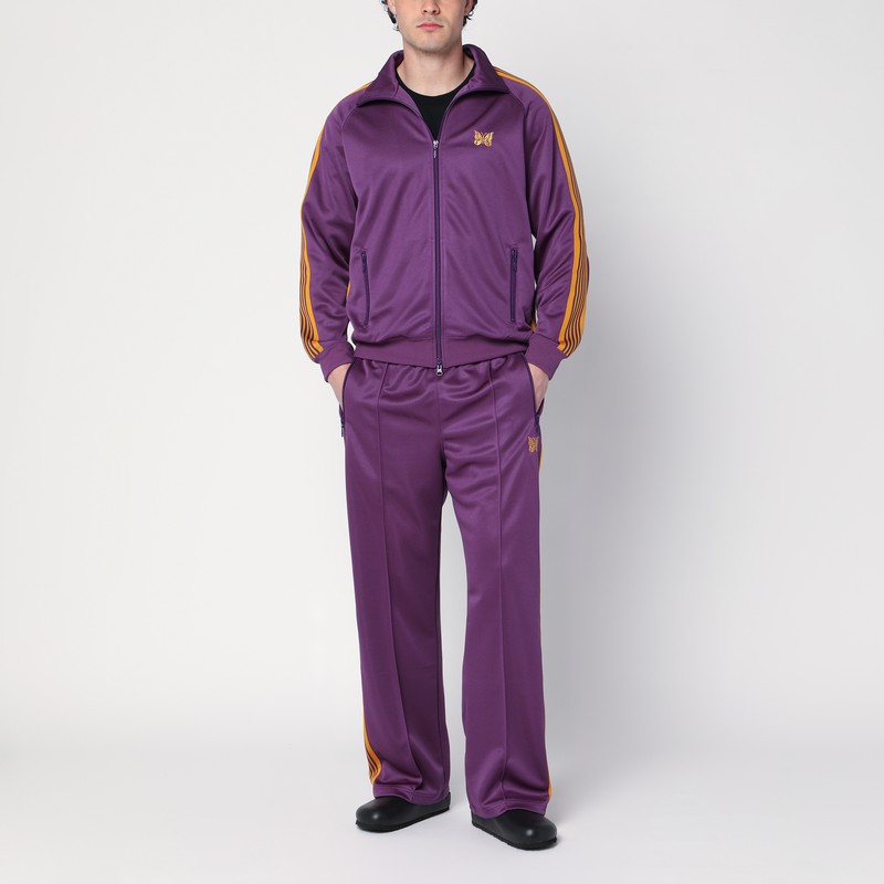 Needles Men S Poly Smooth Track Jacket In Purple