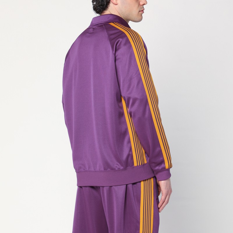 Needles Men S Poly Smooth Track Jacket In Purple