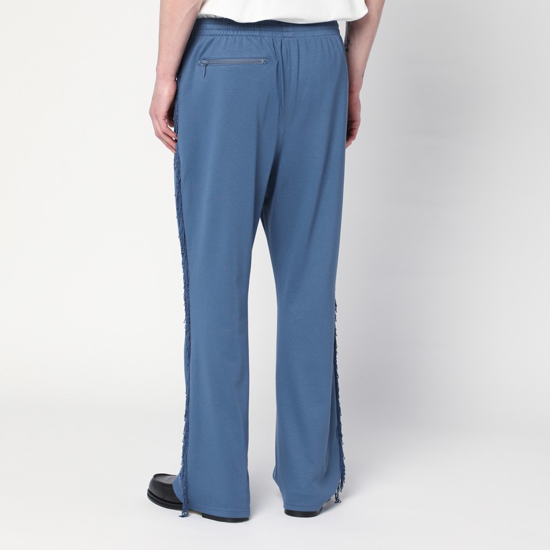 Needles Slate Blue Jogging Pants With Fringes