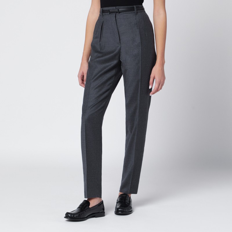 Dark grey wool trousers