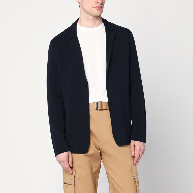 Navy blue cotton jacket cardigan
