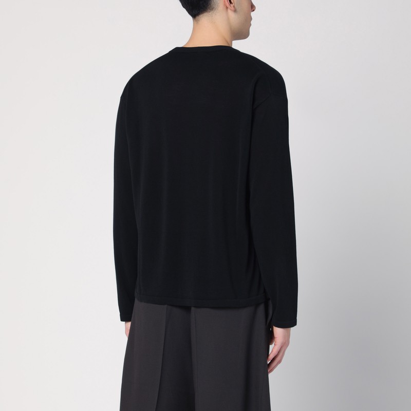 Roberto Collina Crewneck Sweater In Black