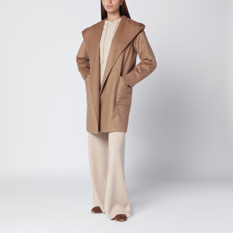Camel wrap coat
