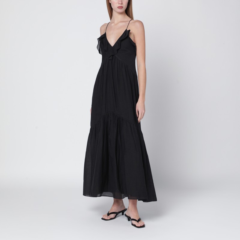 Black Vasma cotton-voile dress