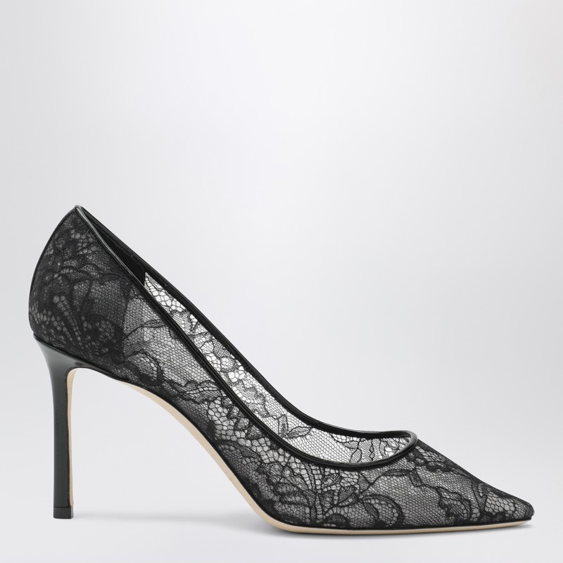 Romy 85 pumps in lace with logo