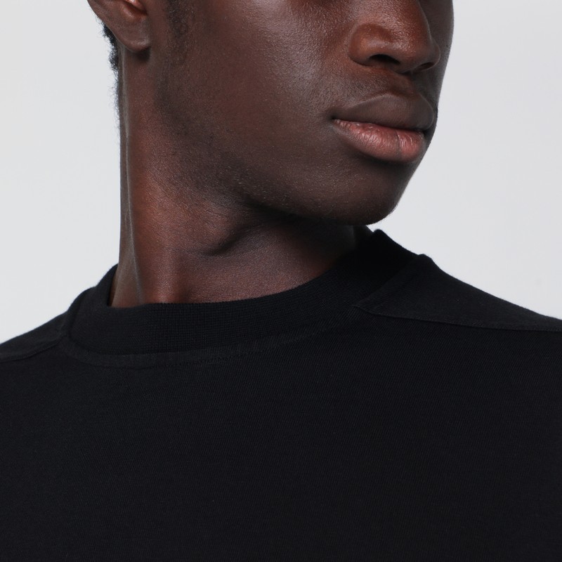 Rick Owens Oversized Jumbo Black T-shirt In Black