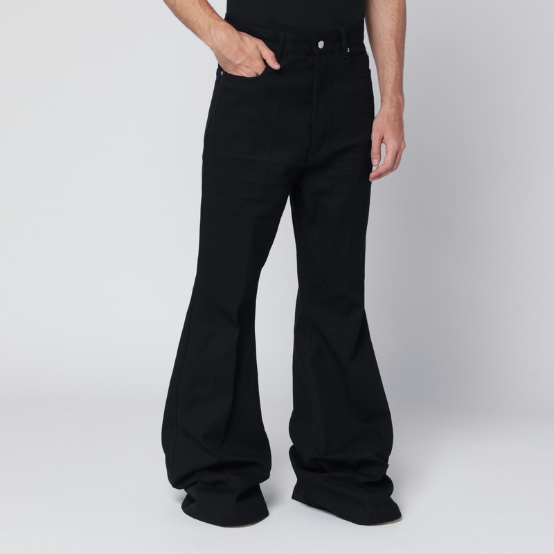 Black Bolans flared trousers