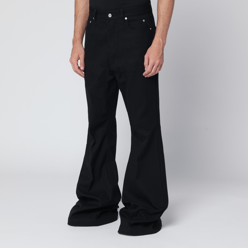 Rick Owens Bolans Flared Trousers In Black