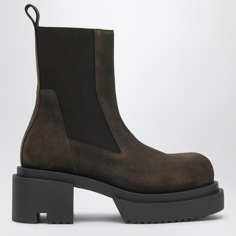 Brown Bogun Beatle boots in suede