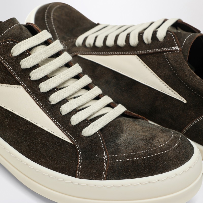 Rick Owens Sneakers Low-top Concordians Runway Vintage In Suede Leather In Blue