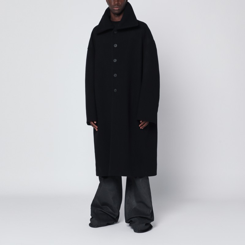 Black wool coat