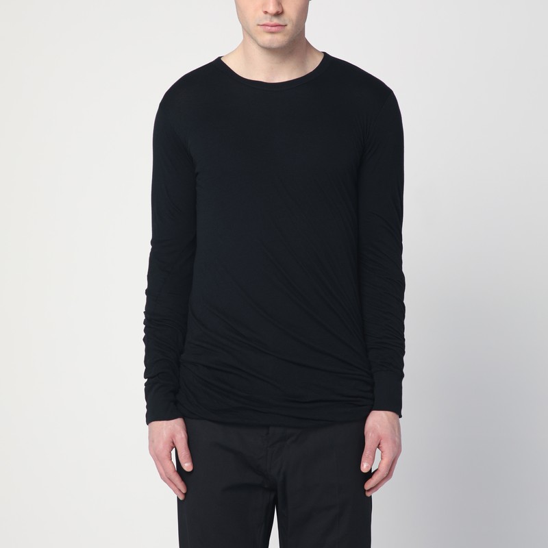 Tシャツ・カットソー Rick Owens Semi-Transparent Black Cotton T-Shirt Rick Owens Semi-Transparent Black Cotton T-Shirt – LOZURI®