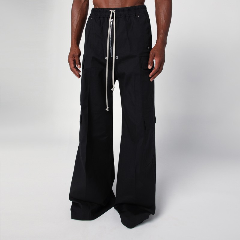 Black wide Cargobelas trousers - Rick Owens - Modalova