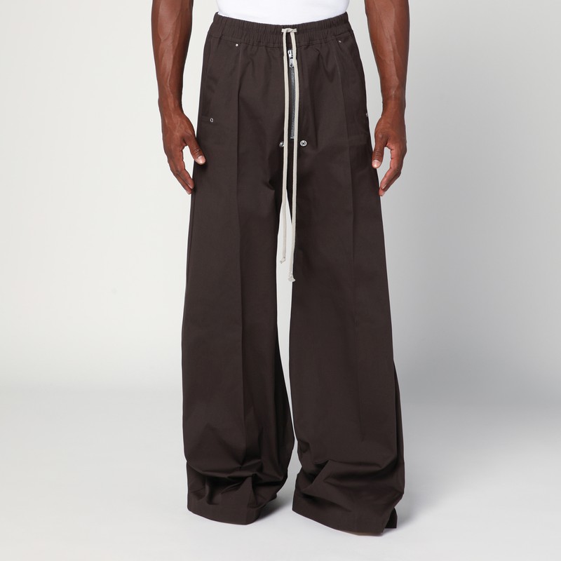 Dust grey wide Bela cotton trousers