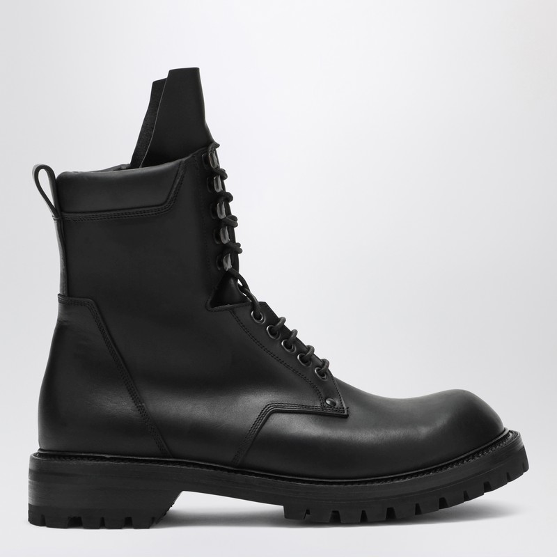 Black lace-up Army boots - Rick Owens - Modalova