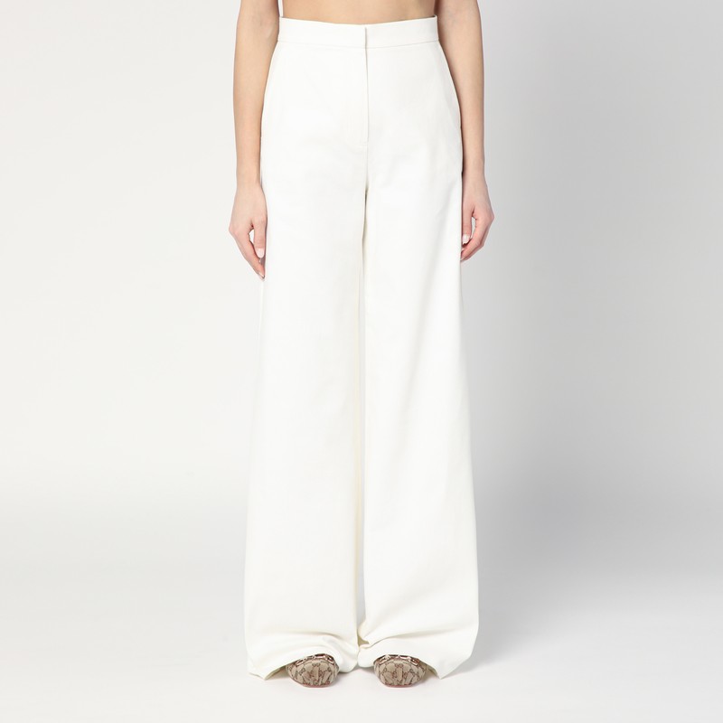 パンツ Max Mara Chenzia Wide Trousers In White Pinstriped Jacquard 1781015206001-w-chenzia.jpg