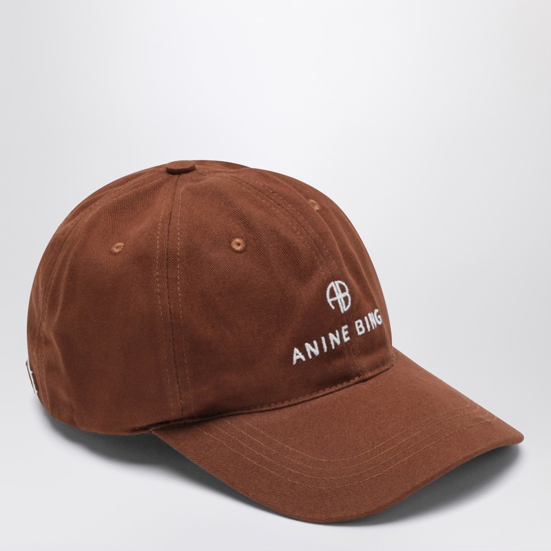 Anine Bing Embroidered Jeremy Baseball Cap In Brown