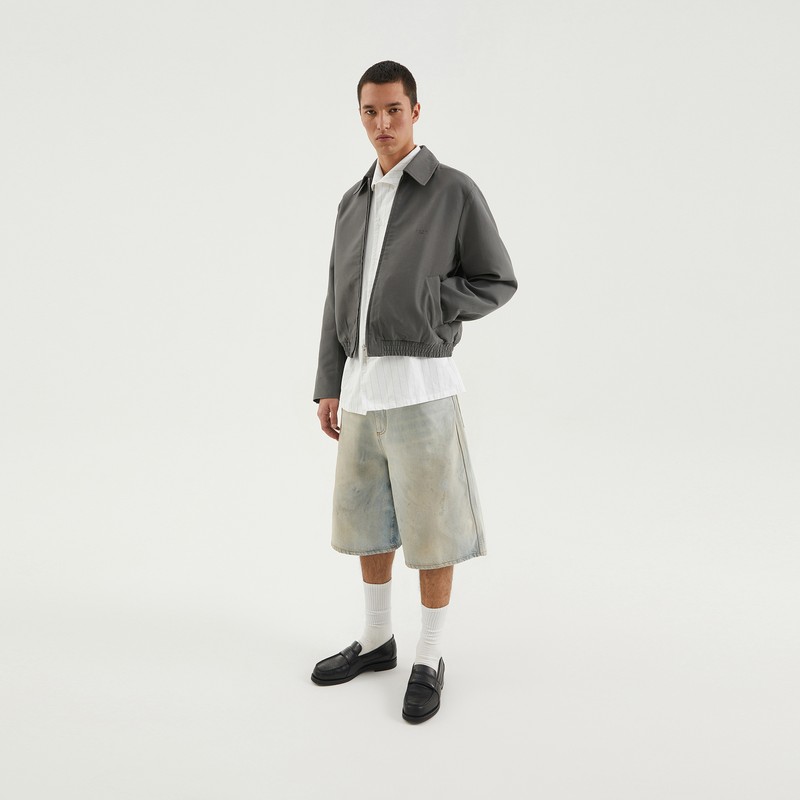 1989 Studio Light Zip-up Jacket Dark Grey In Grey