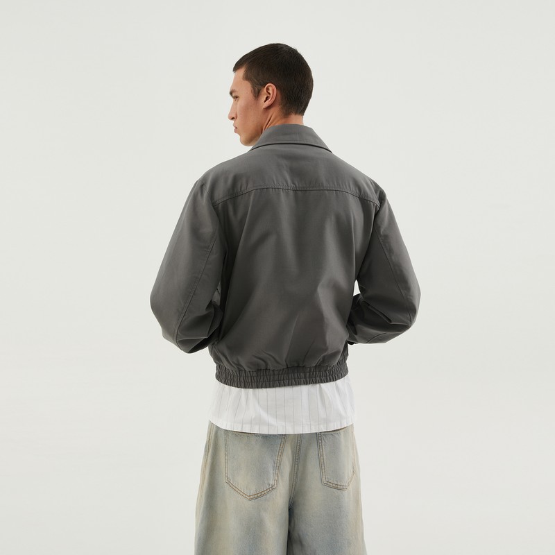 1989 Studio Light Zip-up Jacket Dark Grey In Grey