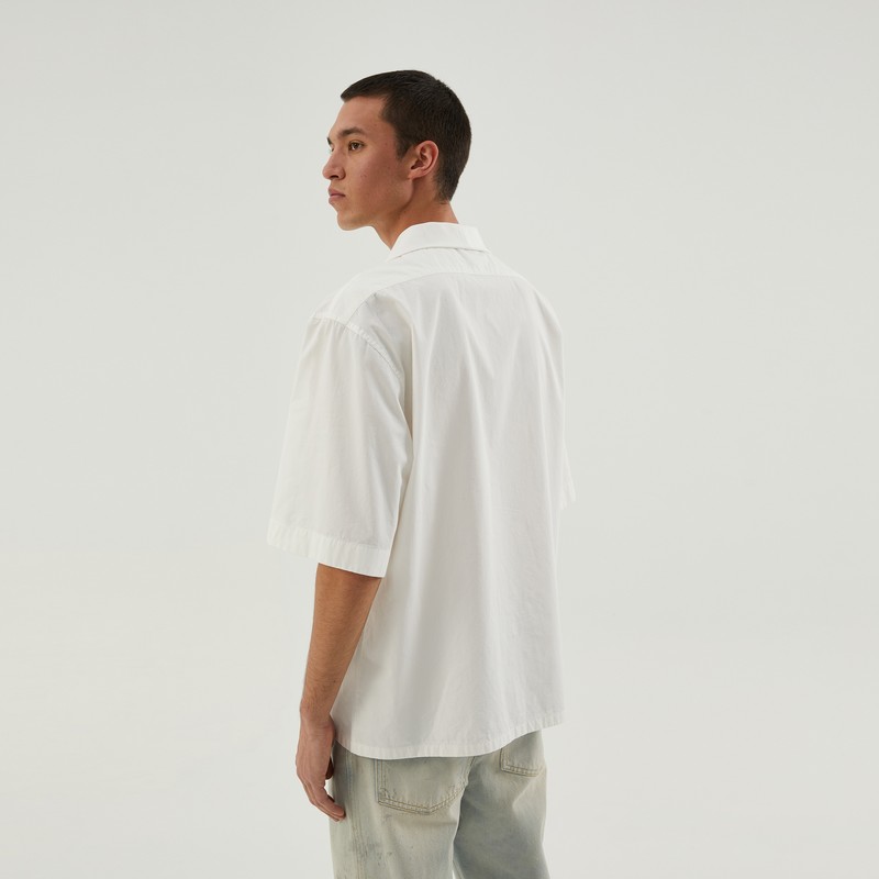 1989 Studio White Bowling Shirt In White