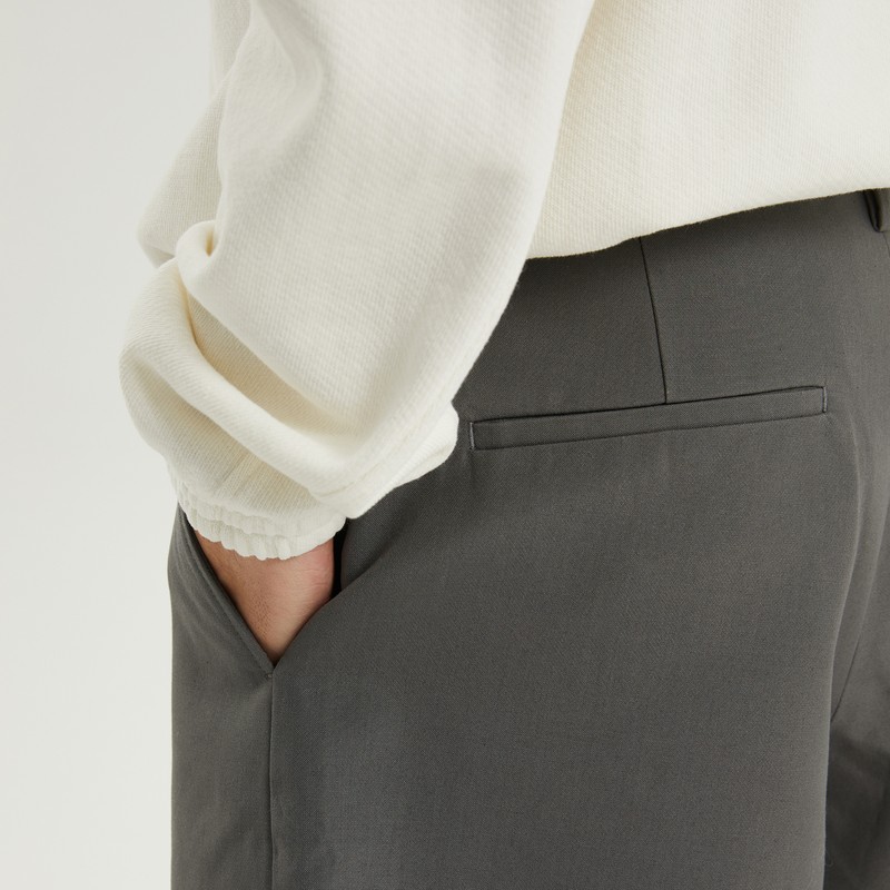 1989 Studio Tailoring Bermuda Dark Grey In Gray