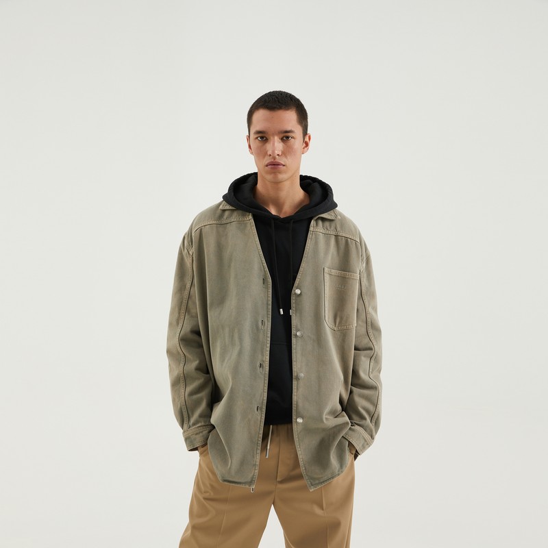 Light brown denim overshirt - 1989 STUDIO - Modalova