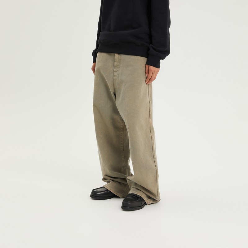 1989 Studio Light Brown Chicago Denim Pants In Brown